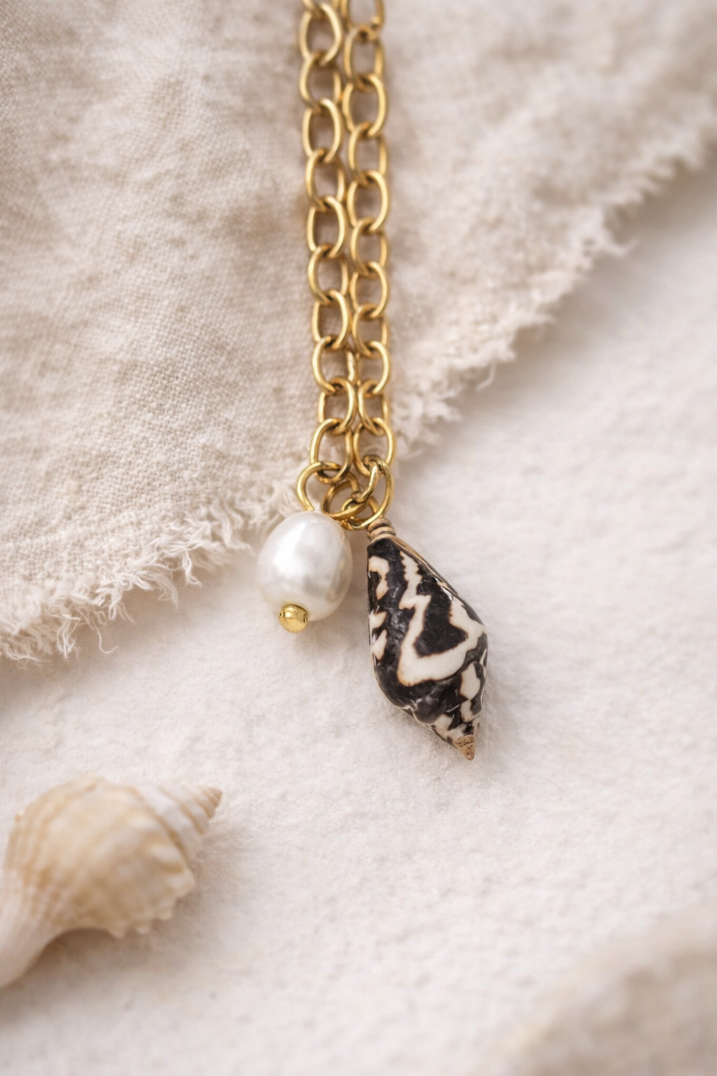 Zebra Muschel Kette - Calypsa