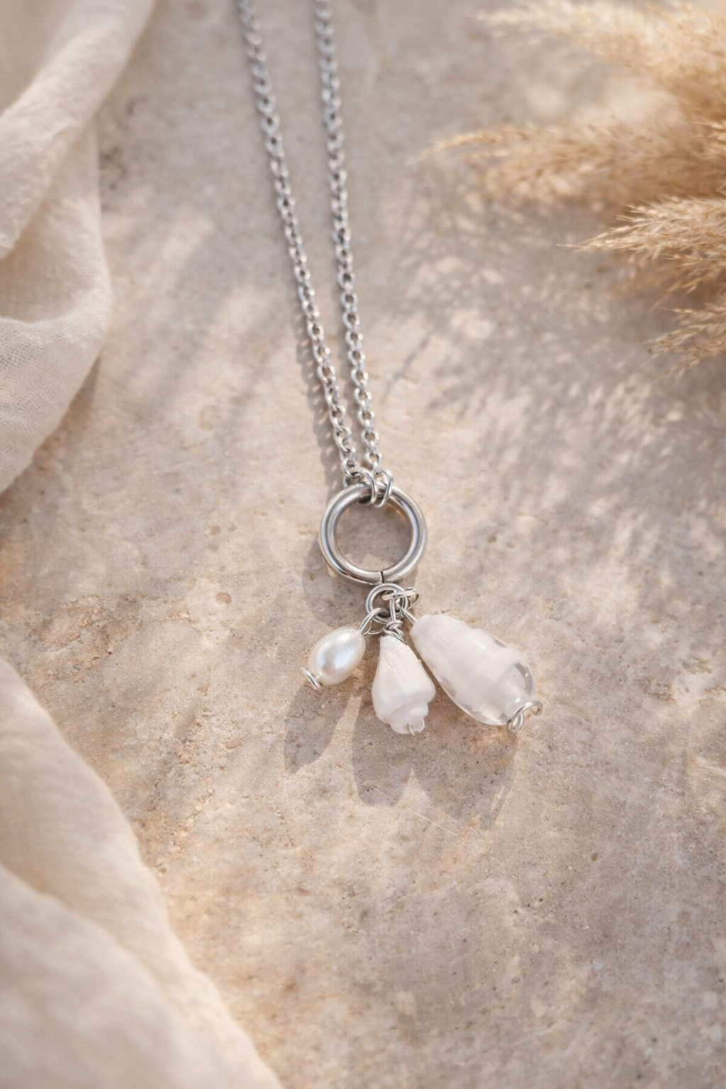 Muschel Kette Silber - Aeria