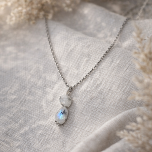 Mondstein Duo Kette - Aurora