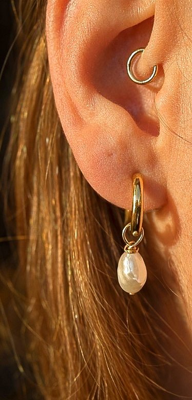 Creolen Süßwasserperlen - Nalaya – Bild 3