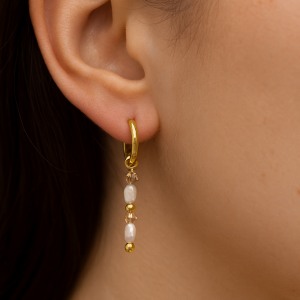 Ohrringe Rosé Pearl Drops