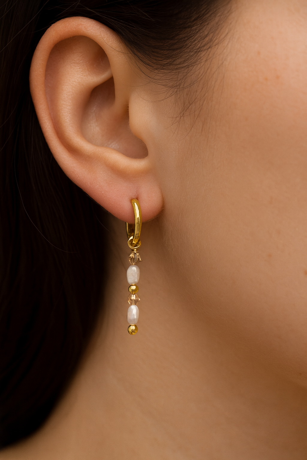 Ohrringe Rosé Pearl Drops