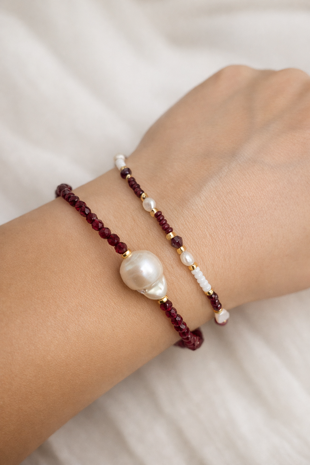 Armband Bordeauxrot - Svala – Bild 4