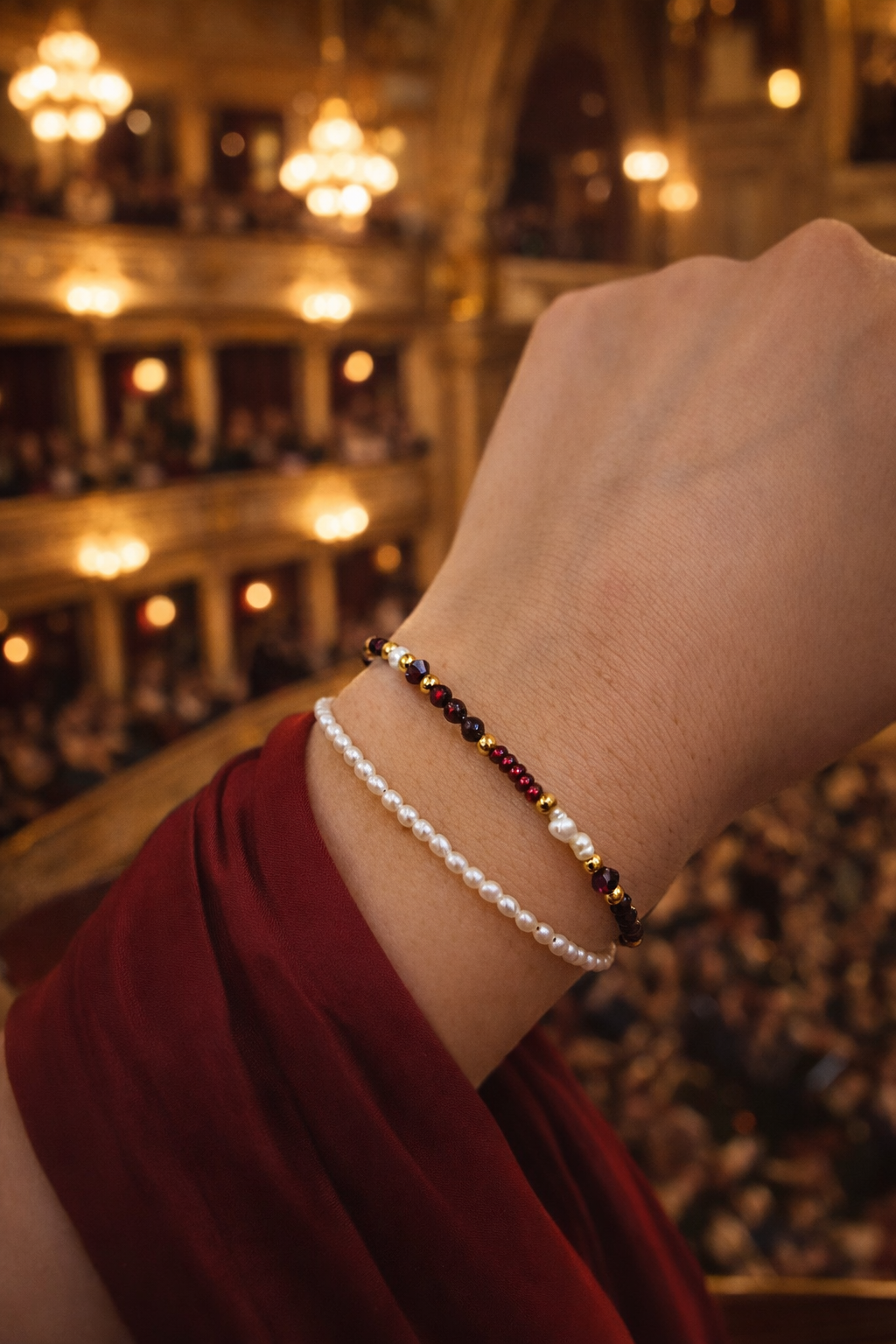 Armband Bordeauxrot - Svala