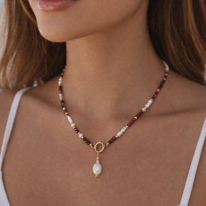 Granat Kette - Granat Pearl