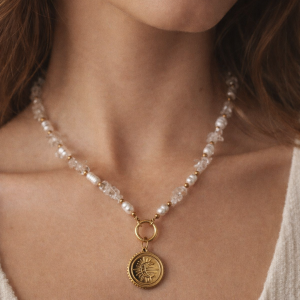 Münzen Mond Kette - Lunara