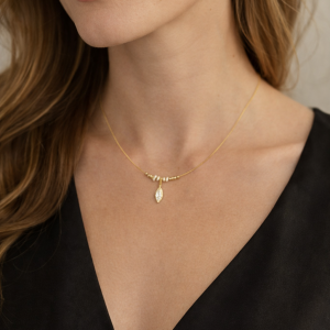 Kette Gold Steinchen - Linnea