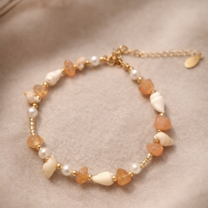 Karneol Muschel Armband - Saliva