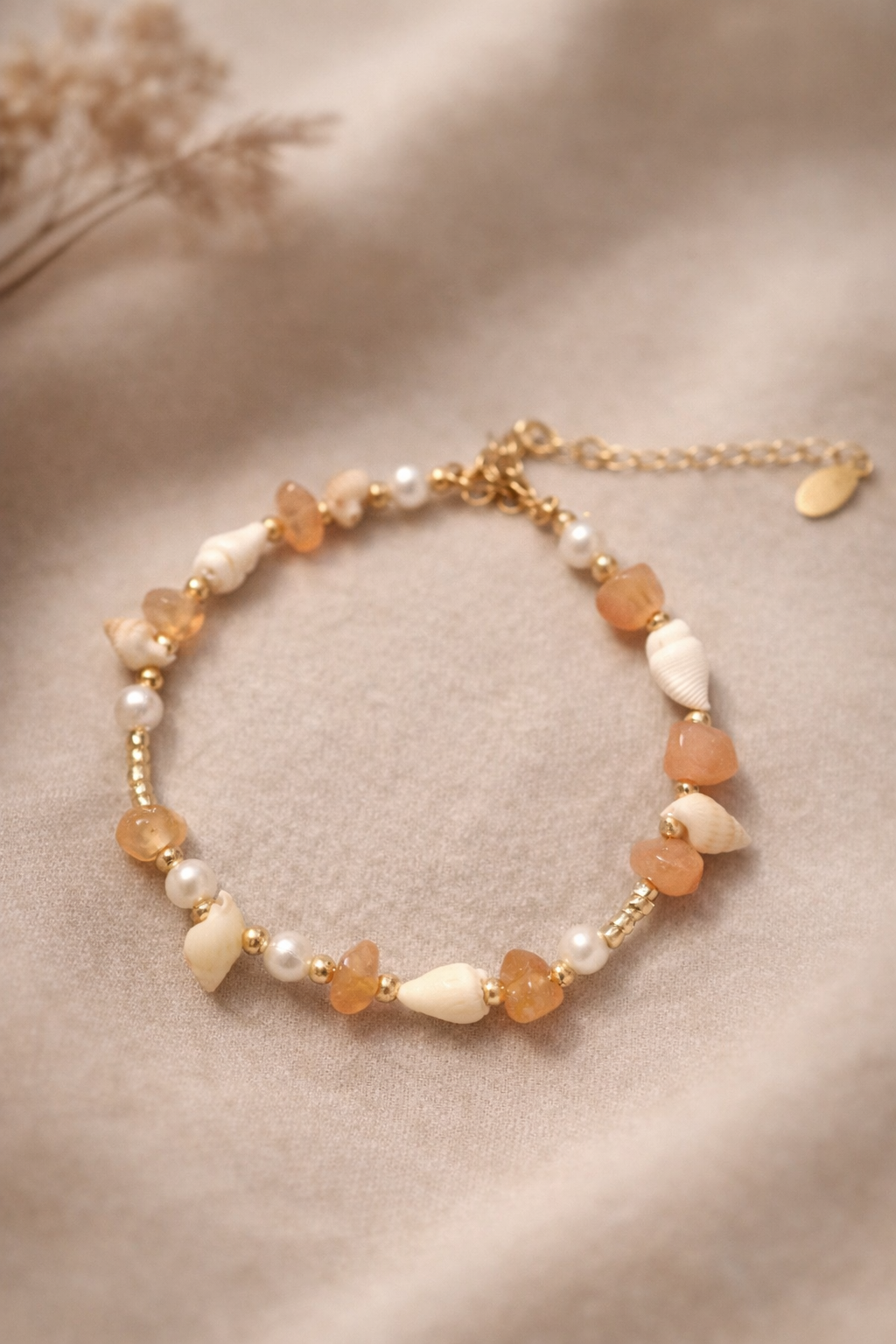 Karneol Muschel Armband - Saliva