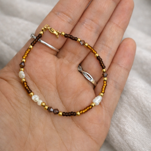 pearl Bronze Bracelet