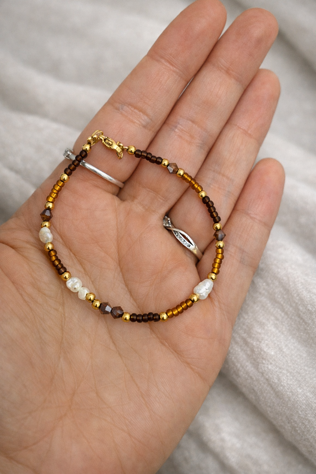 pearl Bronze Bracelet