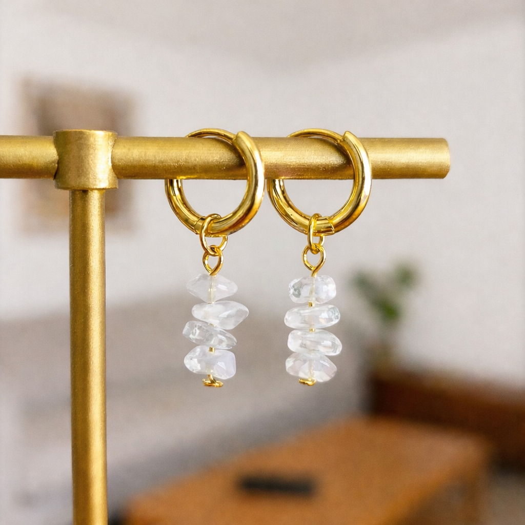 Edelstein Splitter Creolen – Bild 2