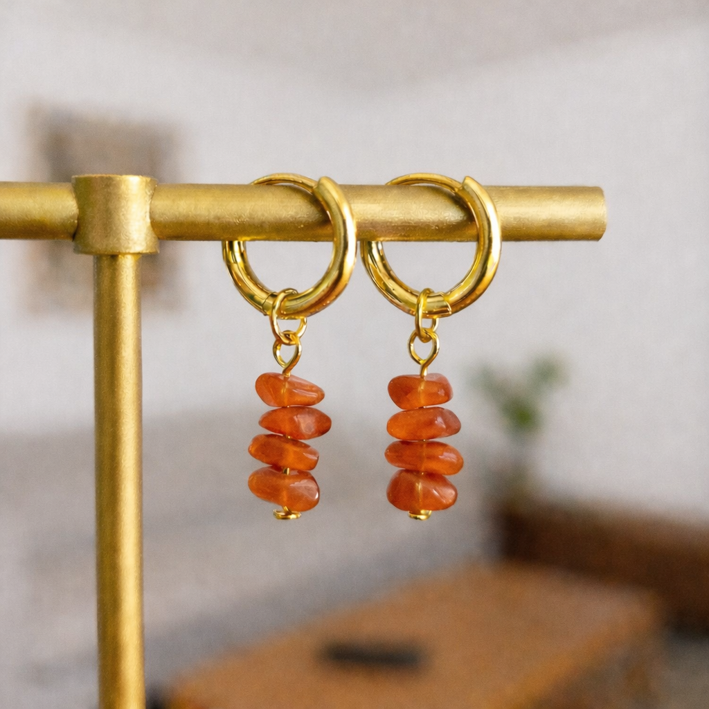 Edelstein Splitter Creolen – Bild 4