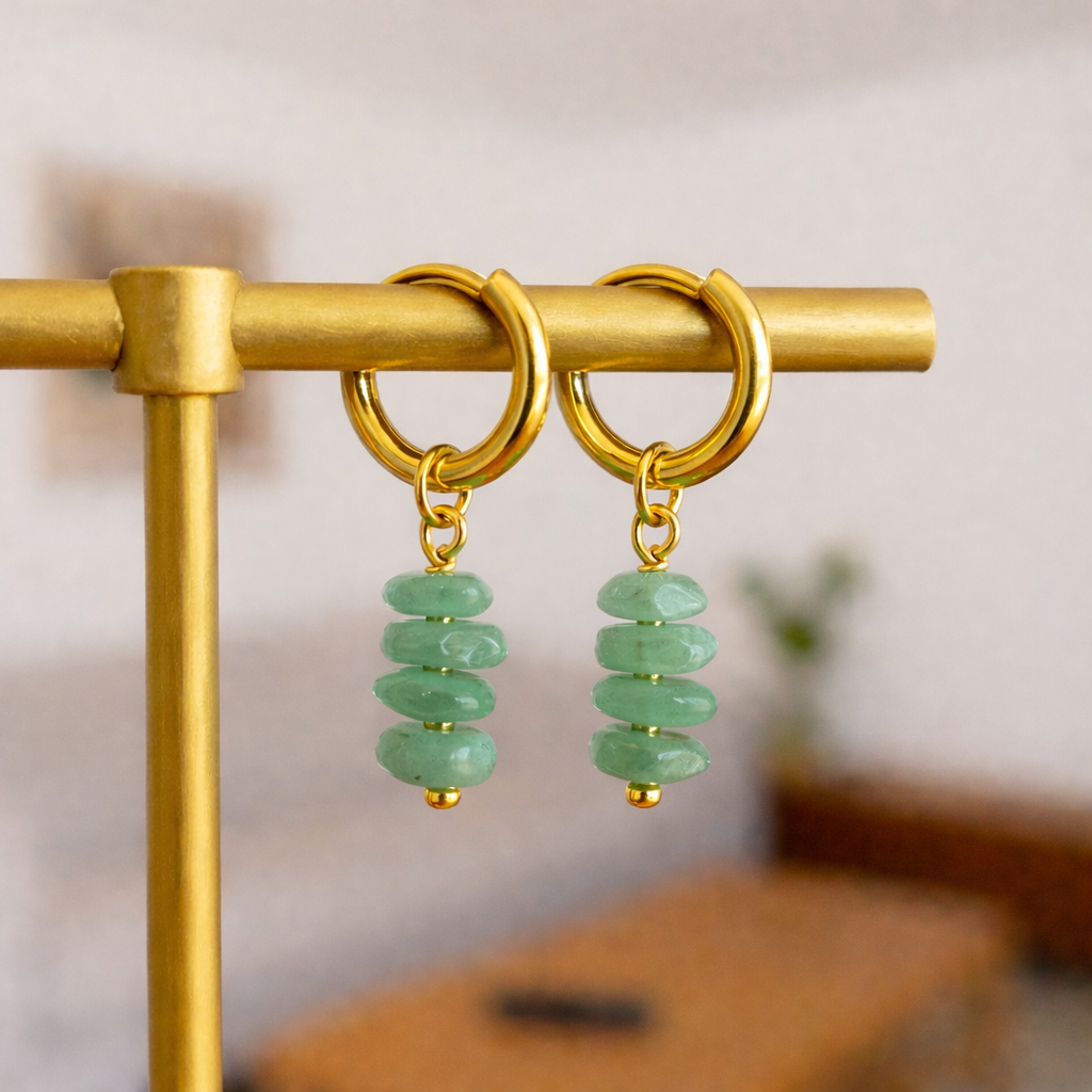 Edelstein Splitter Creolen – Bild 5