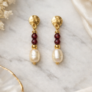 Granat Ohrringe - romile