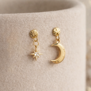 Ohhringe Moon & Star - Orion