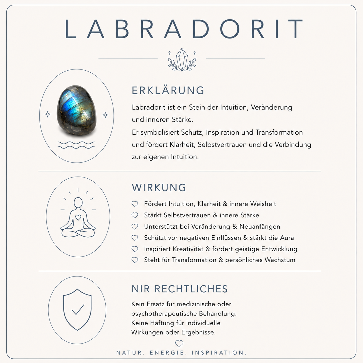 Labradorit Creolen - Plejaden – Bild 5