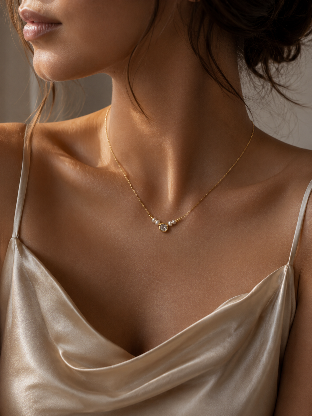 Elegante Halskette - Linnea – Bild 2