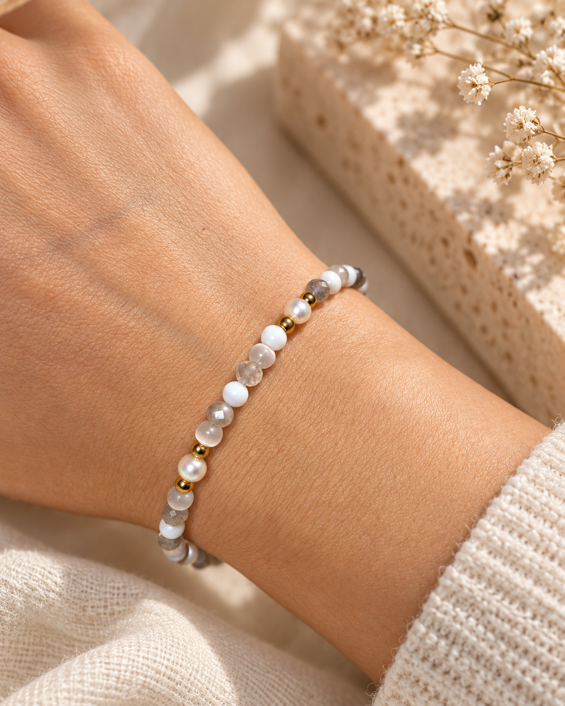 Armband Selenit - Campagne – Bild 2